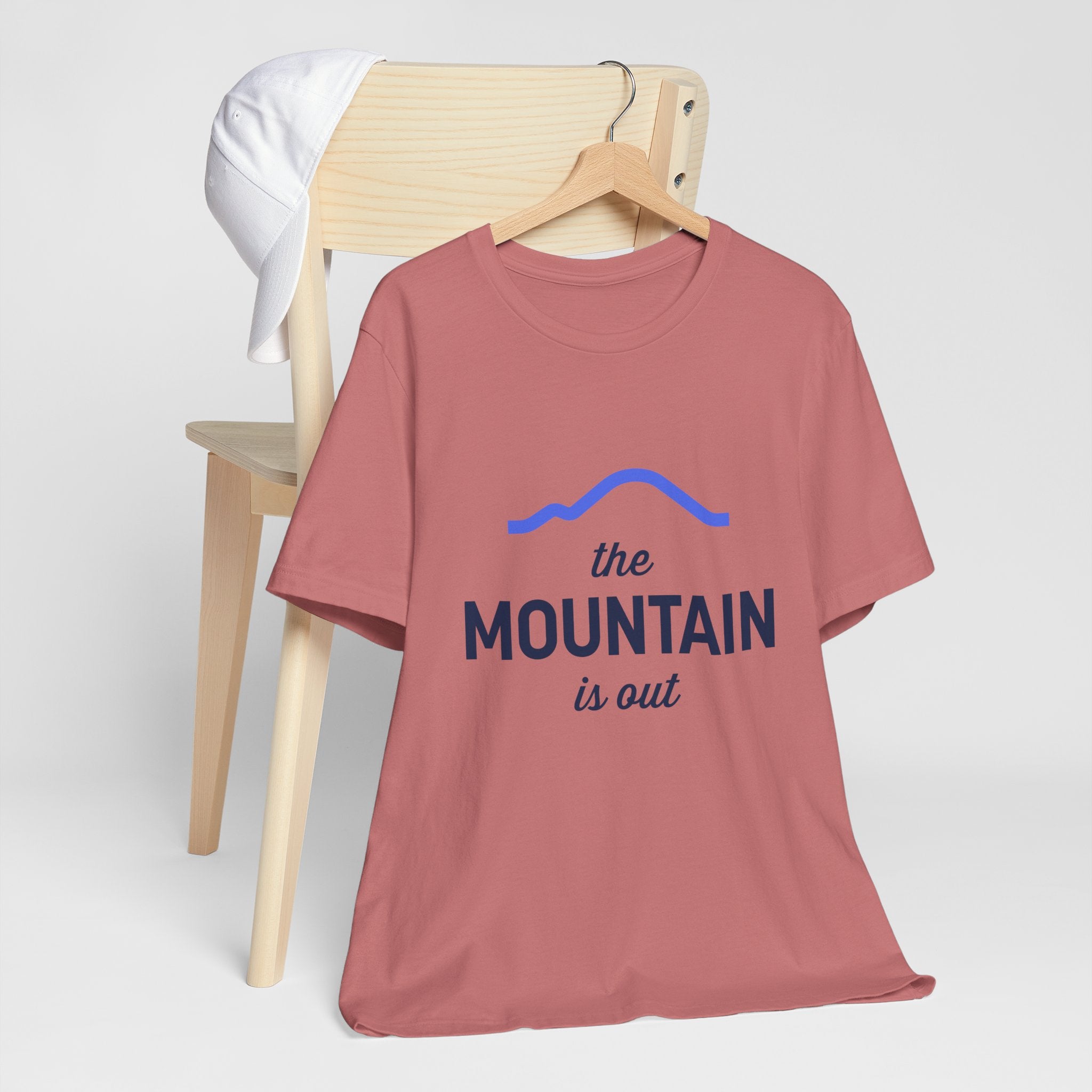 The Mountain Is Out T-Shirt — Minimal Mountain Graphic Tee