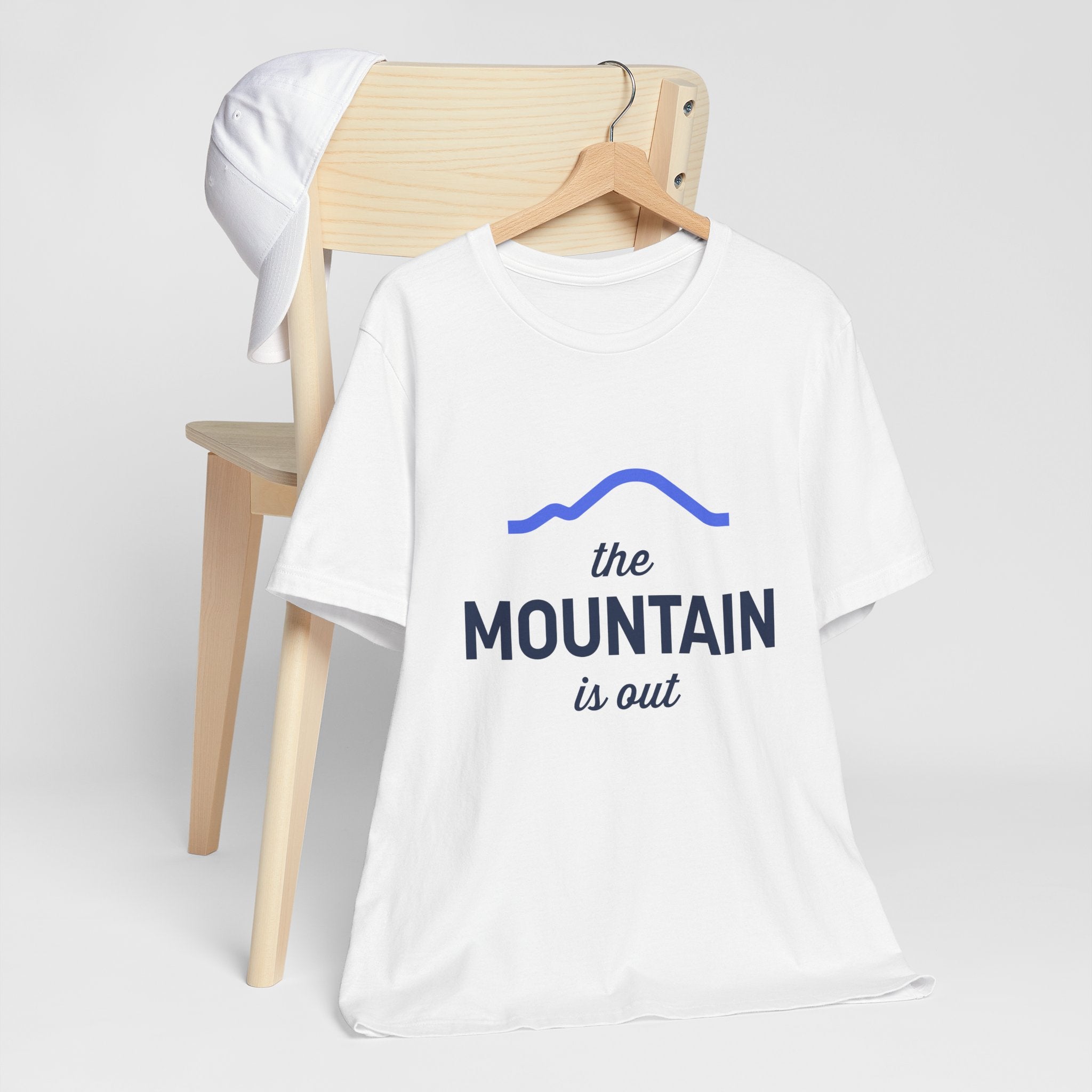 The Mountain Is Out T-Shirt — Minimal Mountain Graphic Tee