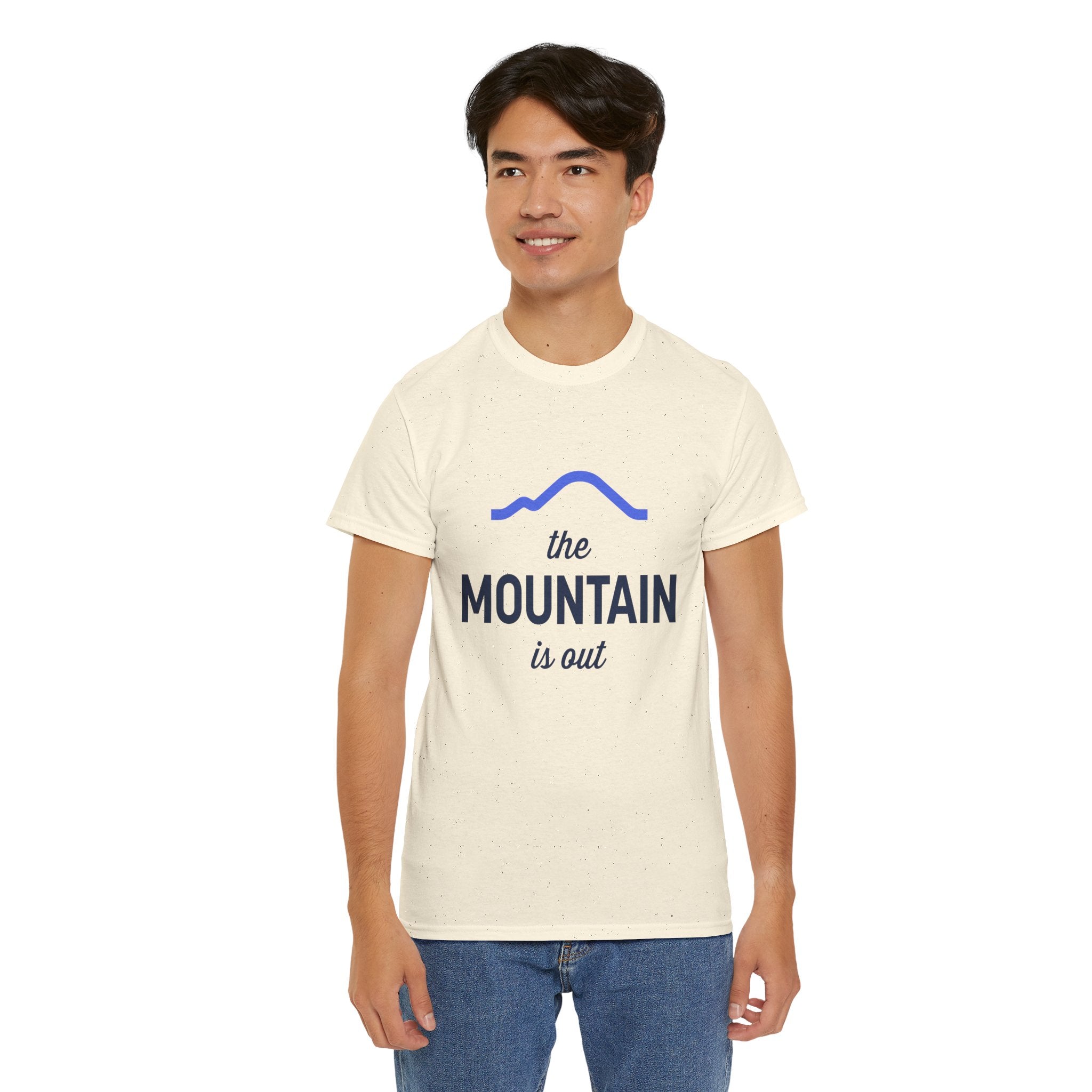 The Mountain Is Out Tee — Minimal Mountain Graphic T-Shirt for Outdoor Lovers