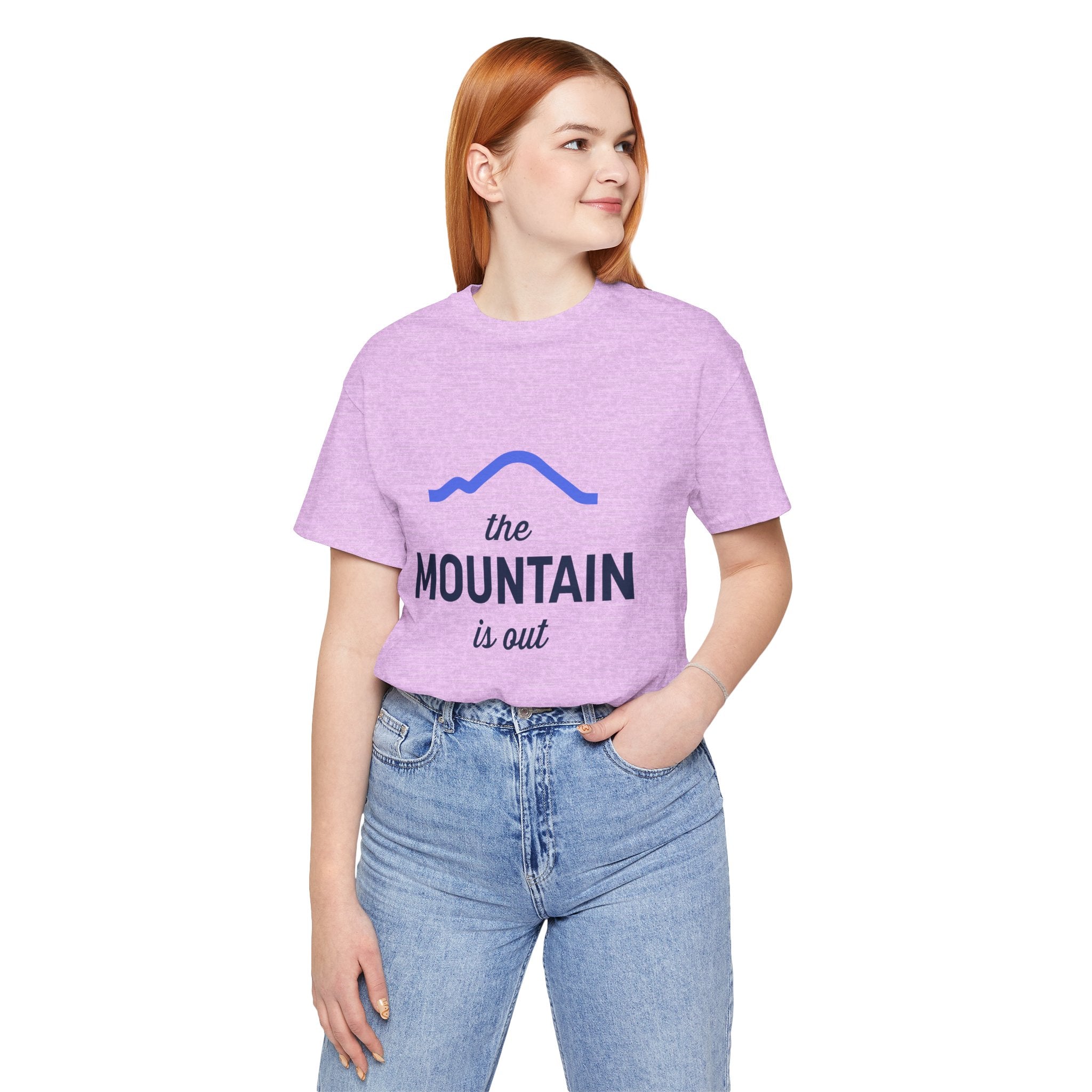 The Mountain Is Out T-Shirt — Minimal Mountain Graphic Tee