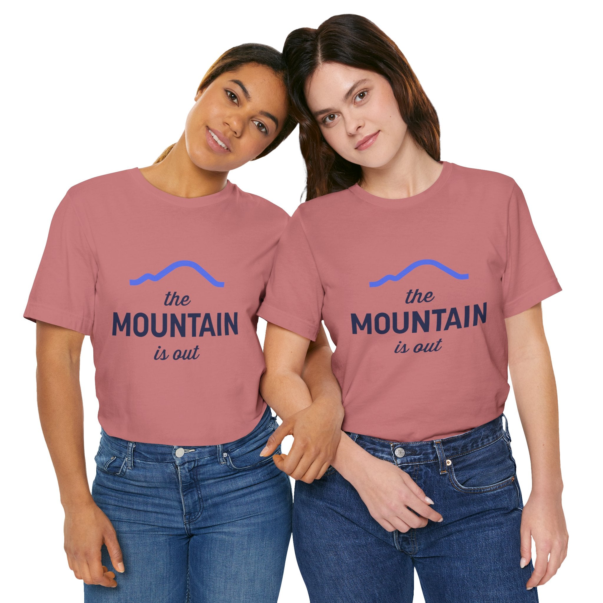 The Mountain Is Out T-Shirt — Minimal Mountain Graphic Tee