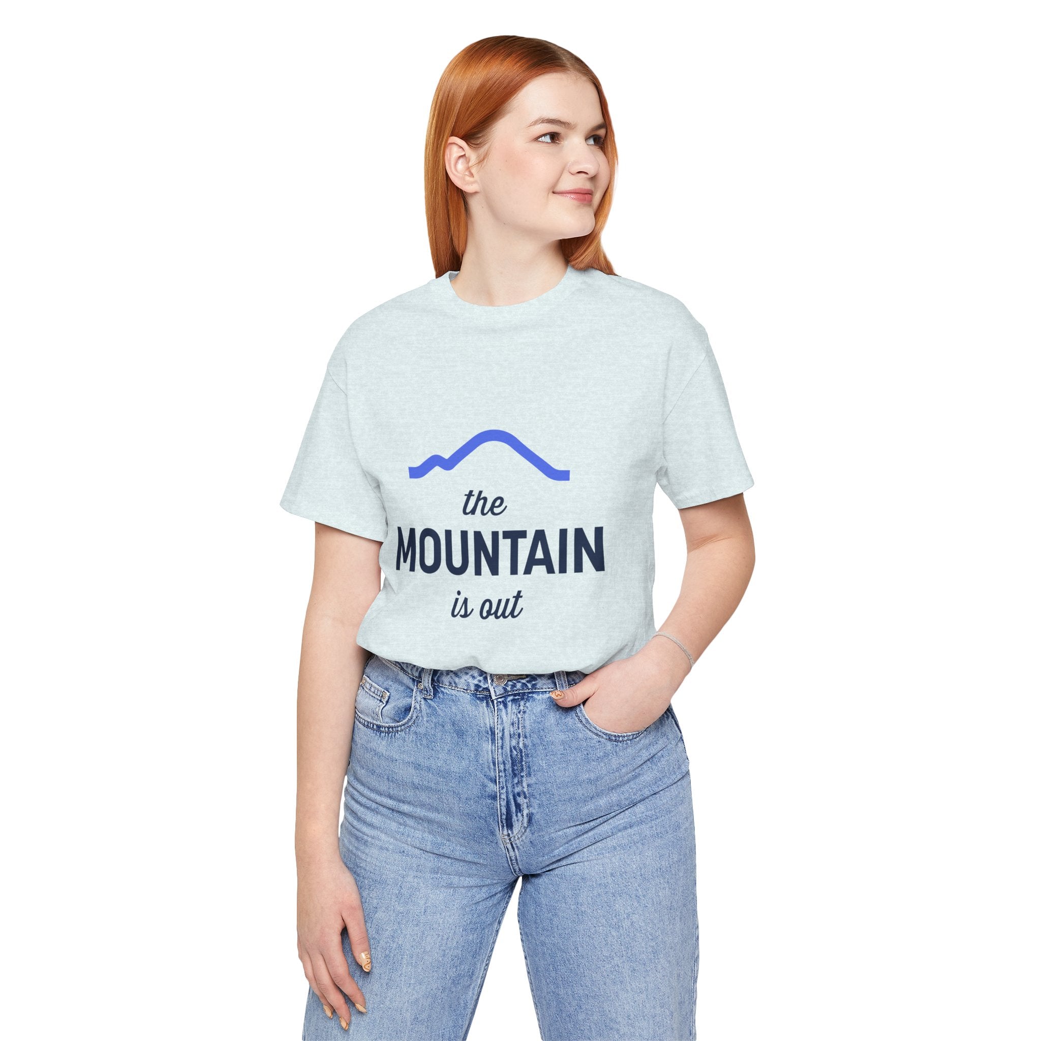 The Mountain Is Out T-Shirt — Minimal Mountain Graphic Tee