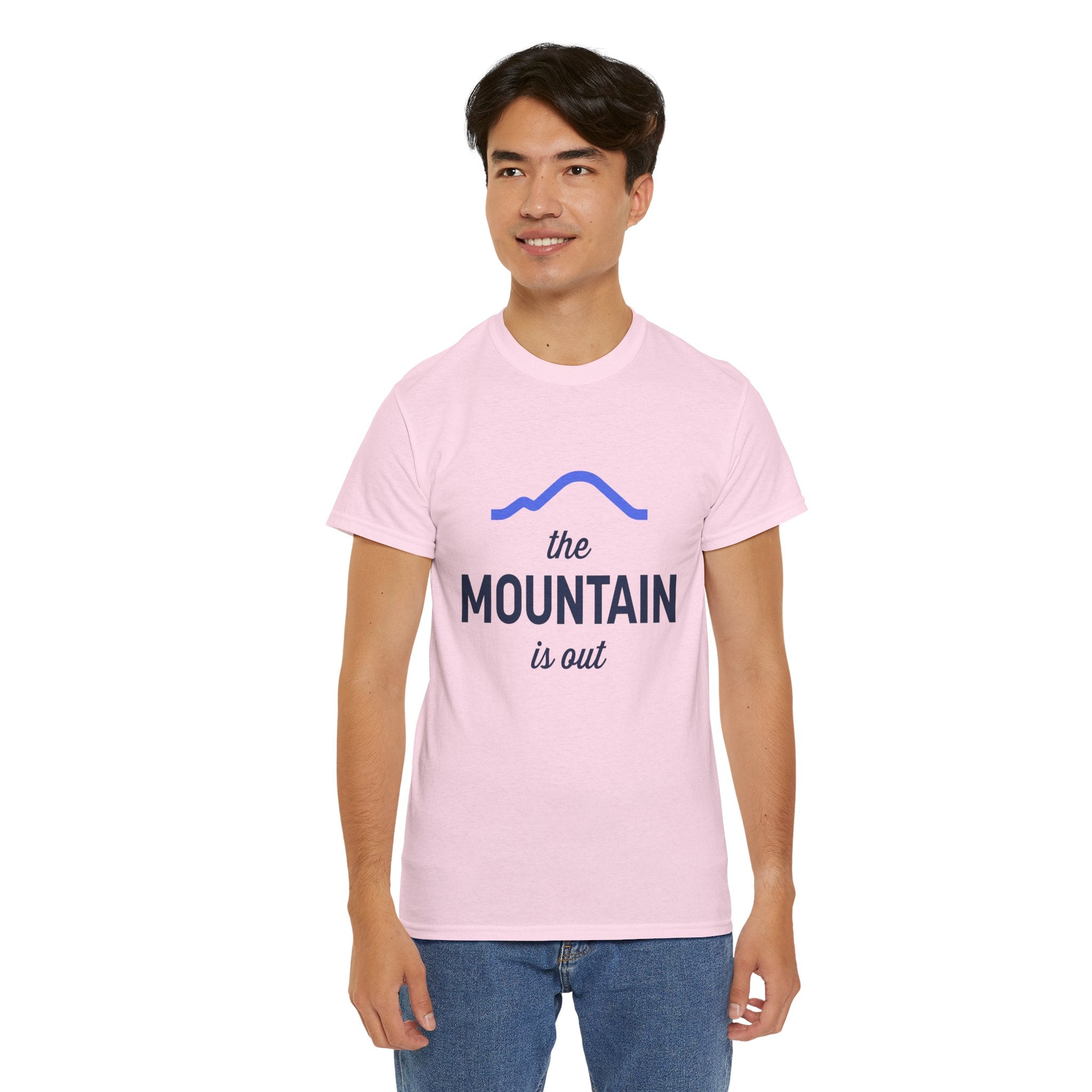The Mountain Is Out Tee — Minimal Mountain Graphic T-Shirt for Outdoor Lovers