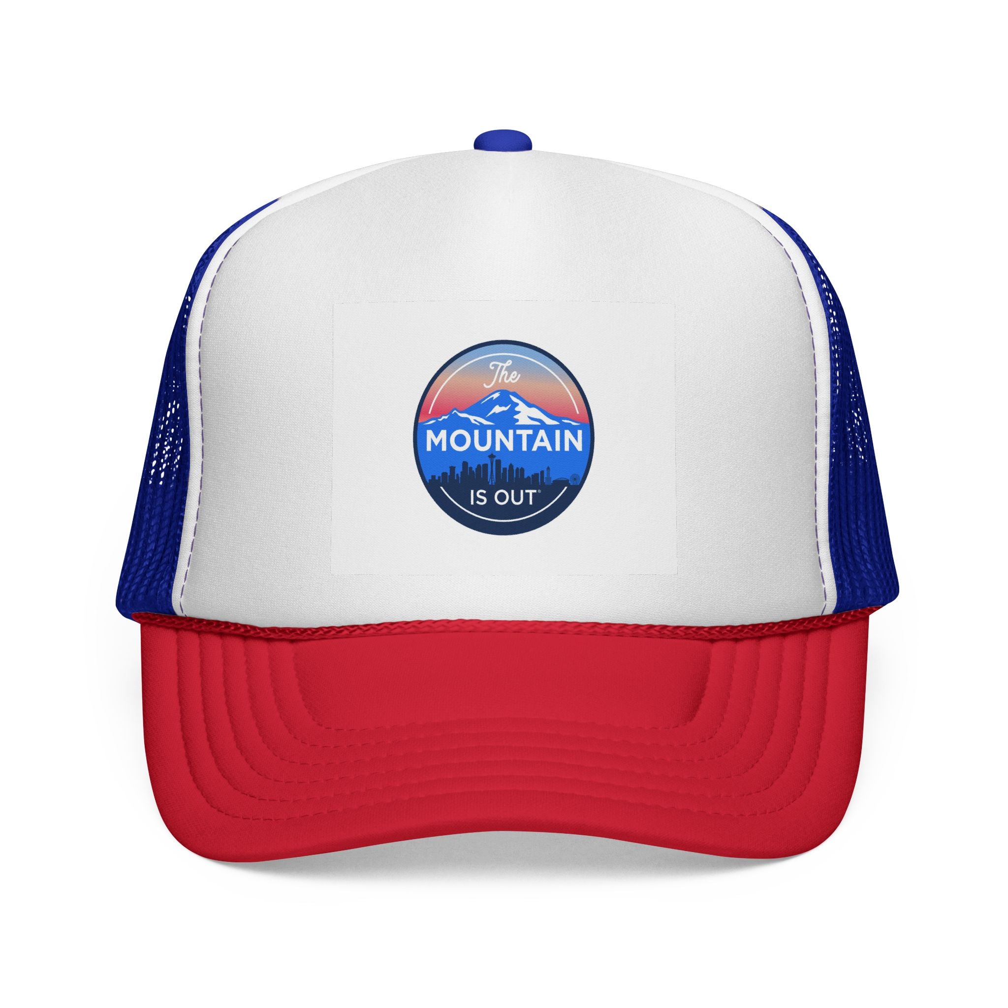 Trucker Cap — 'The Mountain Is Out' Outdoor Patch Hat