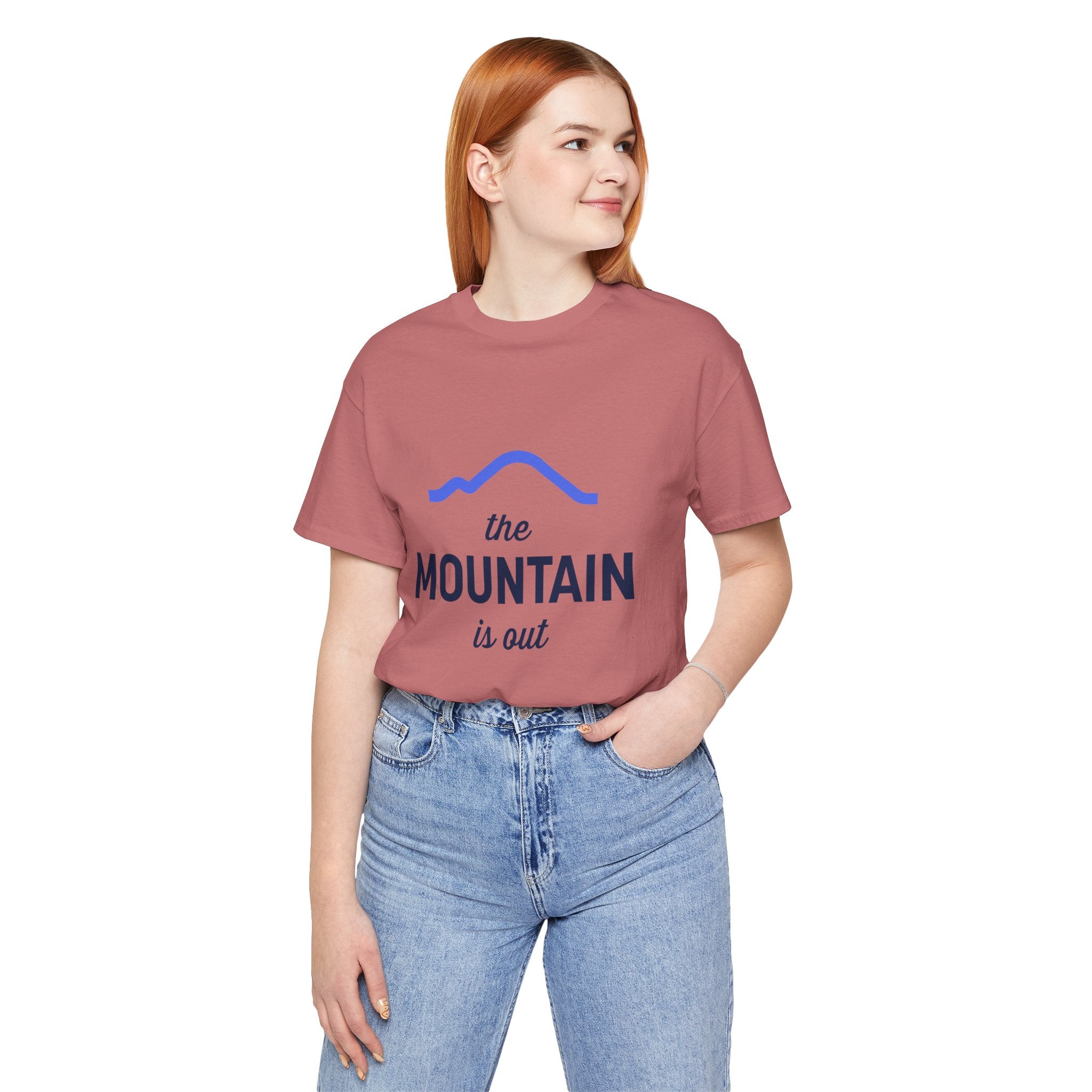 The Mountain Is Out T-Shirt — Minimal Mountain Graphic Tee
