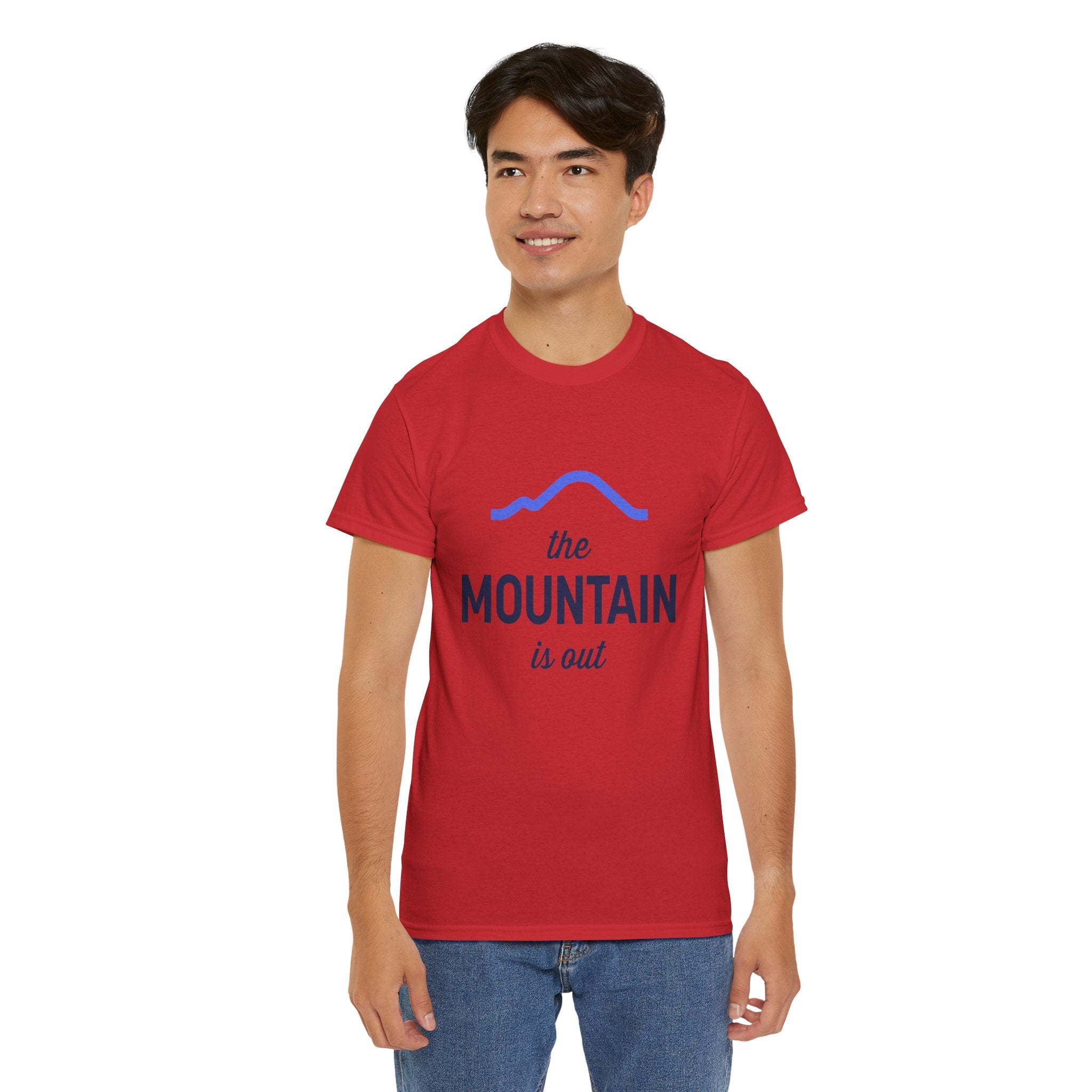 The Mountain Is Out Tee — Minimal Mountain Graphic T-Shirt for Outdoor Lovers