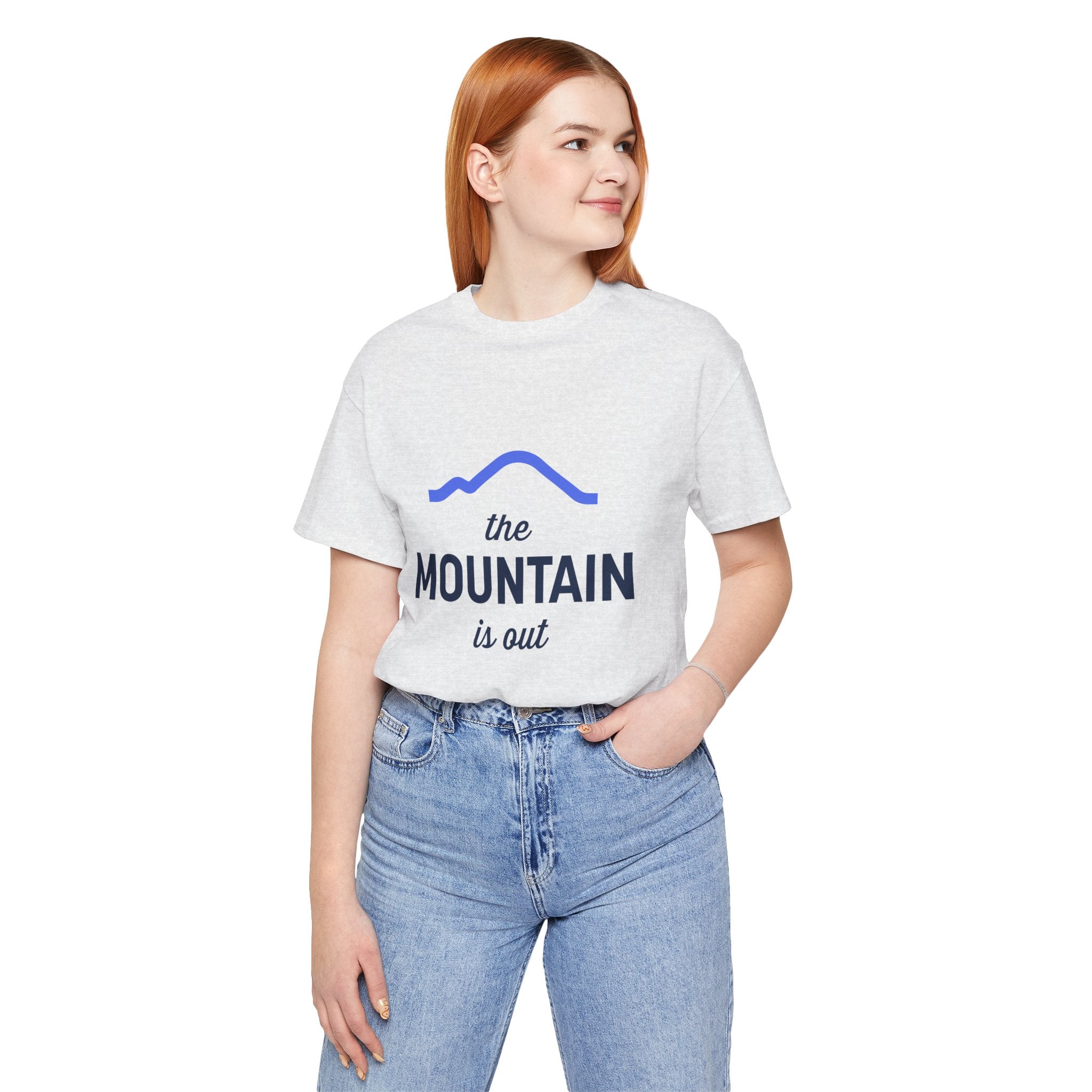 The Mountain Is Out T-Shirt — Minimal Mountain Graphic Tee