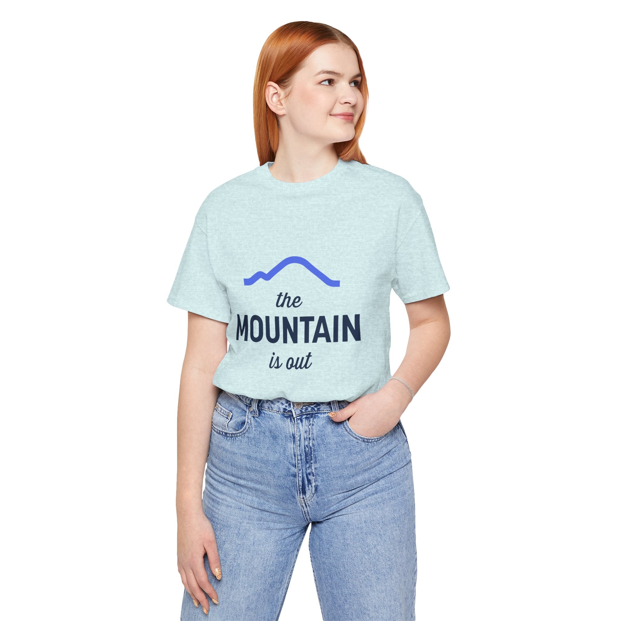 The Mountain Is Out T-Shirt — Minimal Mountain Graphic Tee