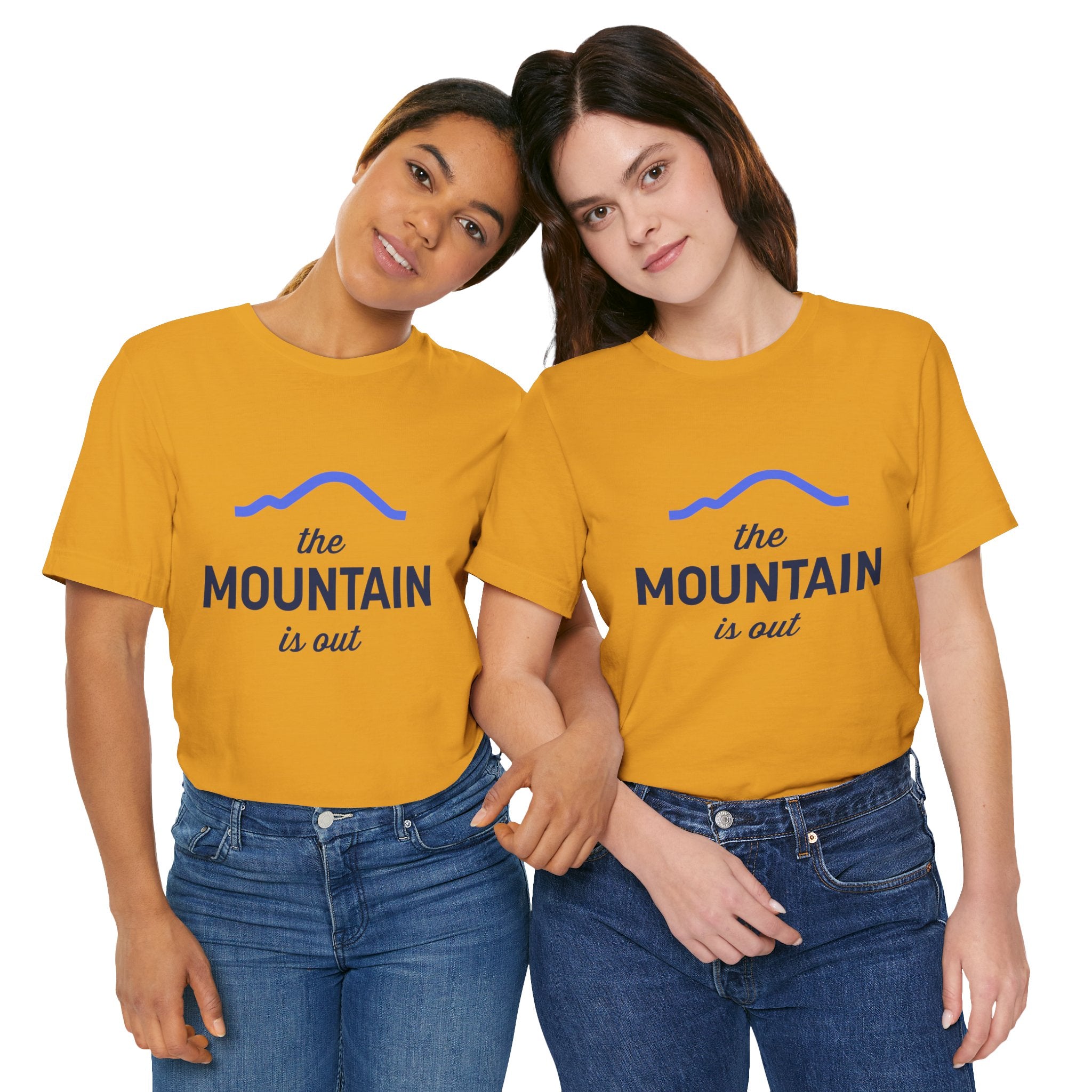 The Mountain Is Out T-Shirt — Minimal Mountain Graphic Tee