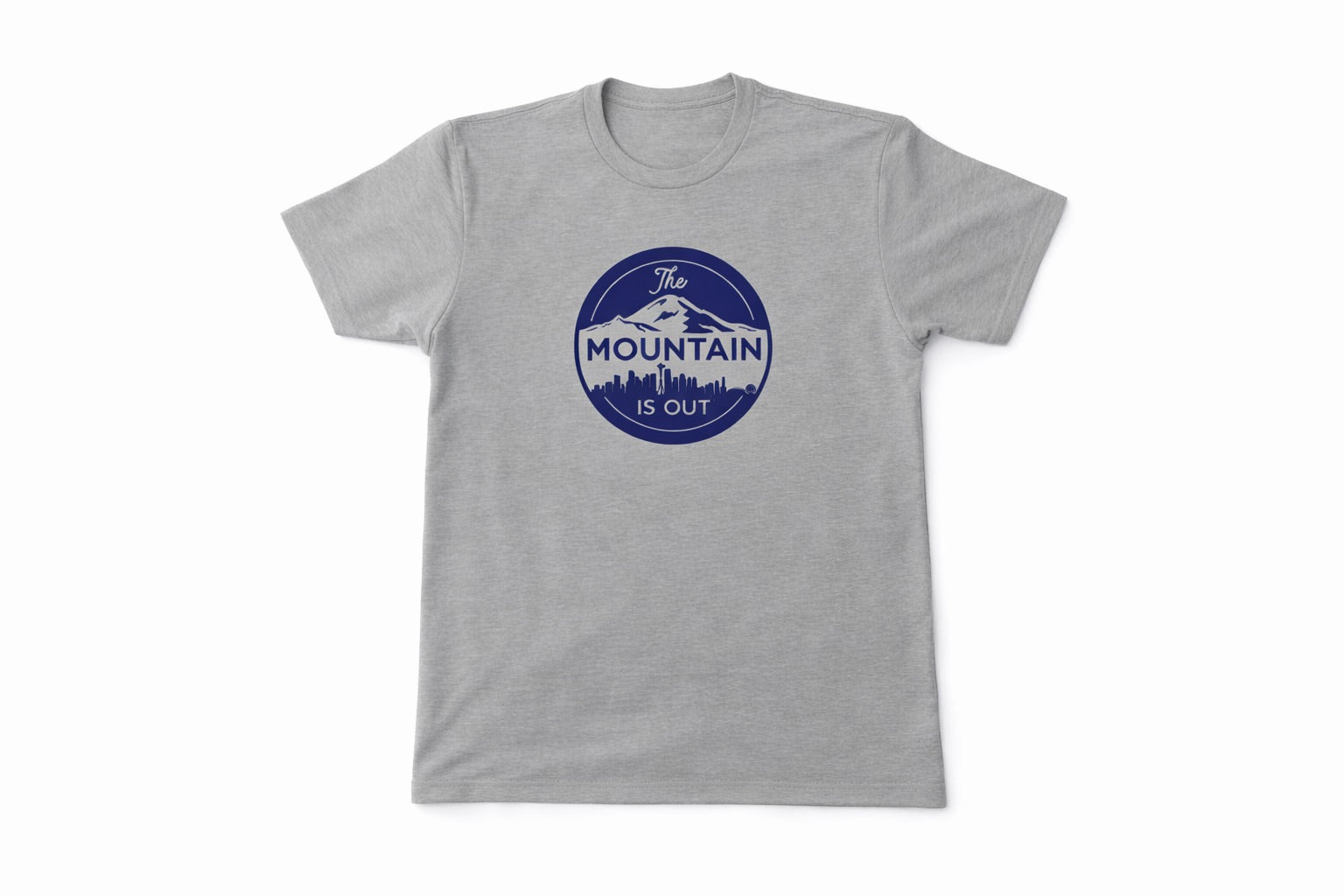 The Mountain Is Out” Unisex Graphic T-Shirt, Outdoor Adventure Urban Skyline Tee