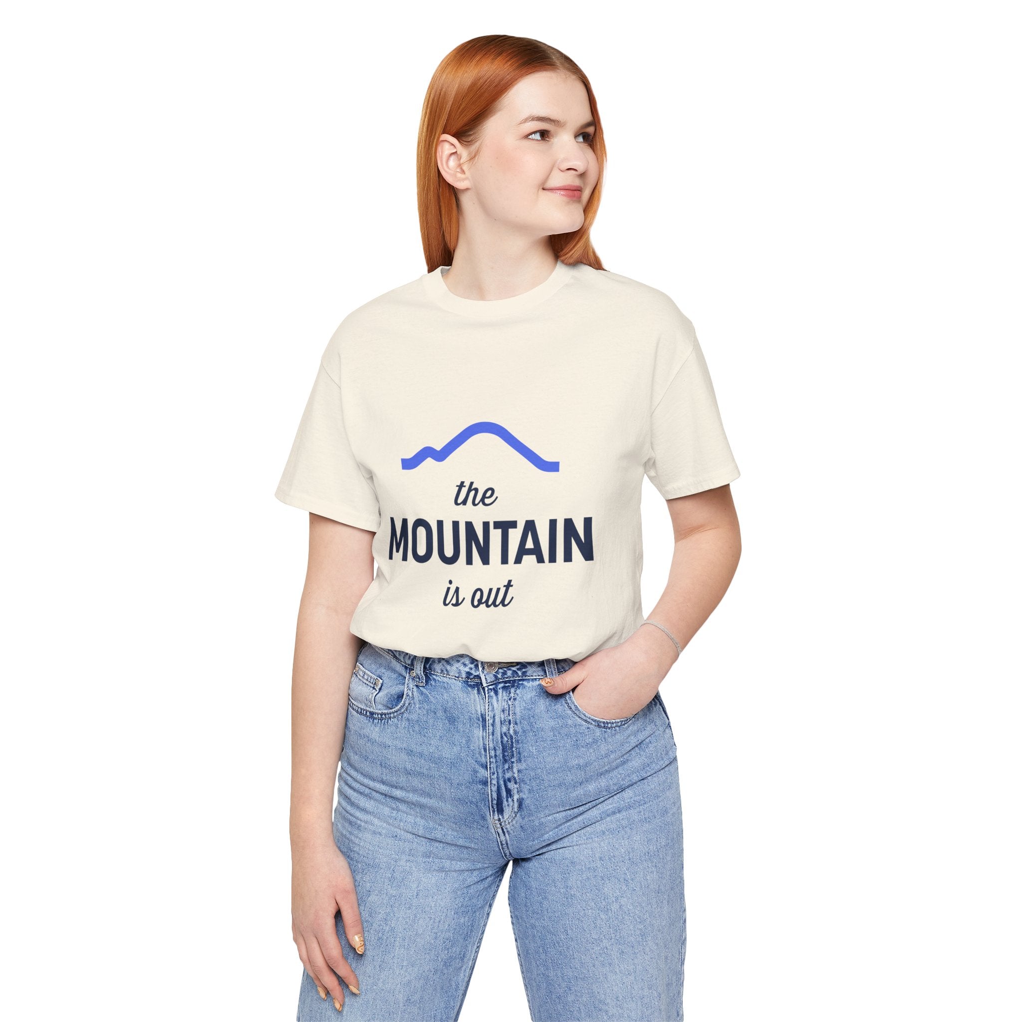 The Mountain Is Out T-Shirt — Minimal Mountain Graphic Tee