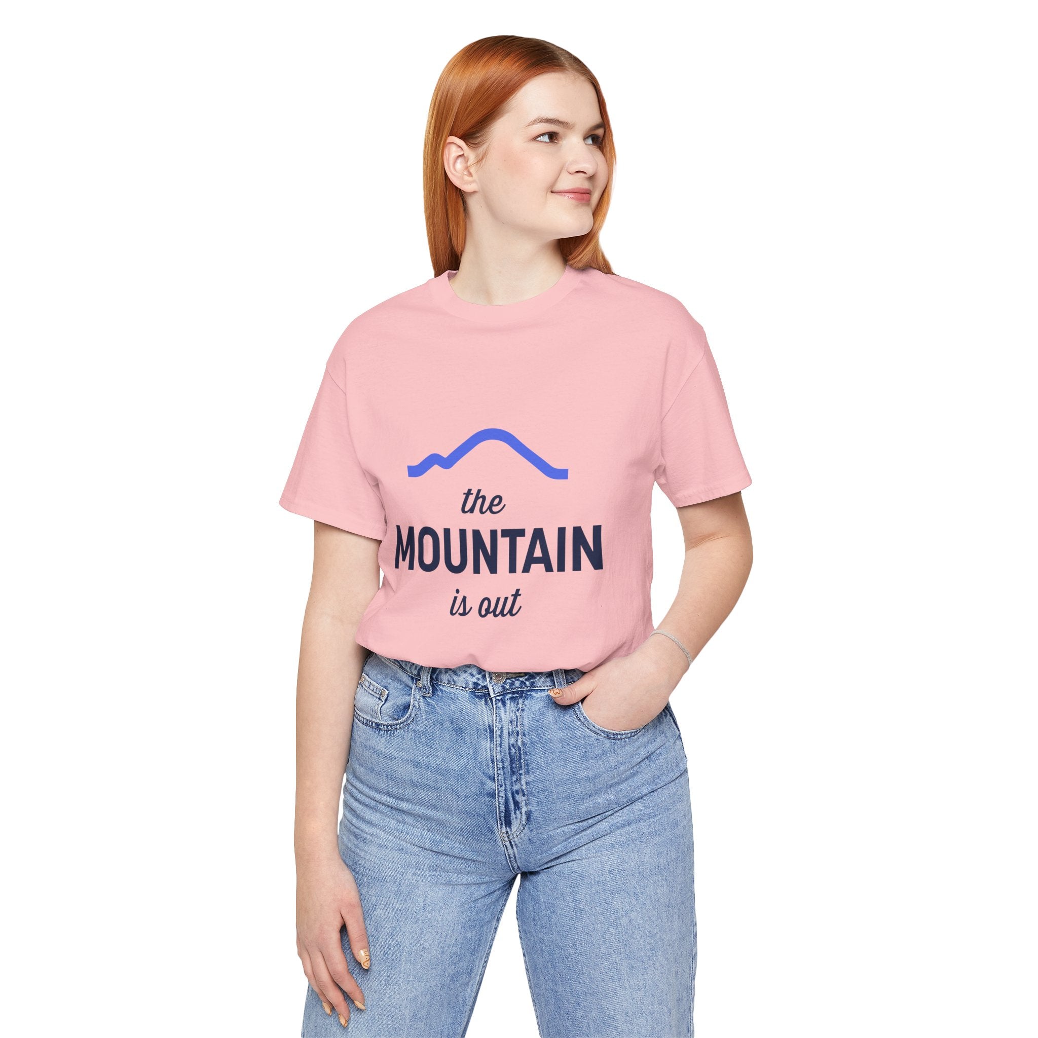The Mountain Is Out T-Shirt — Minimal Mountain Graphic Tee
