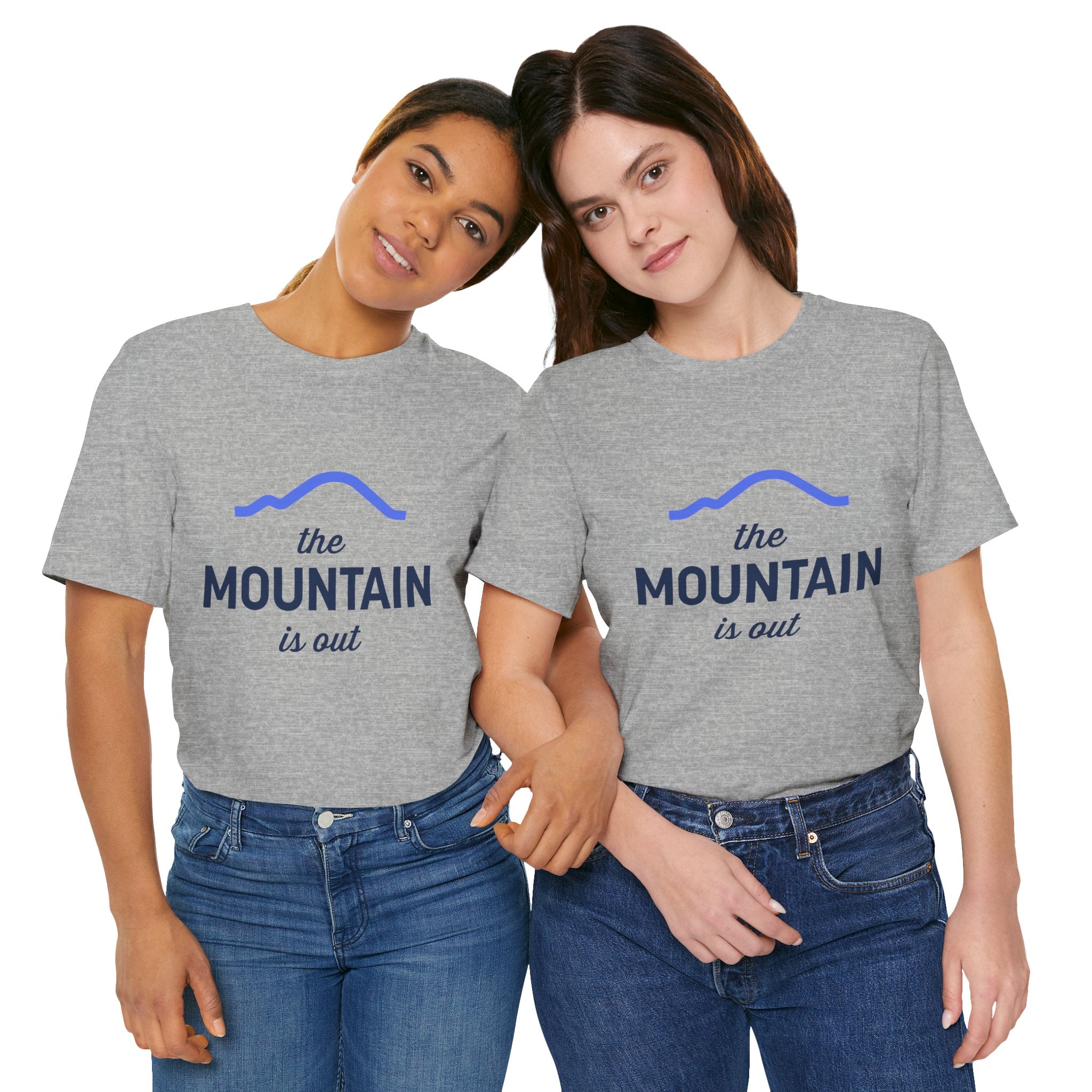 The Mountain Is Out T-Shirt — Minimal Mountain Graphic Tee