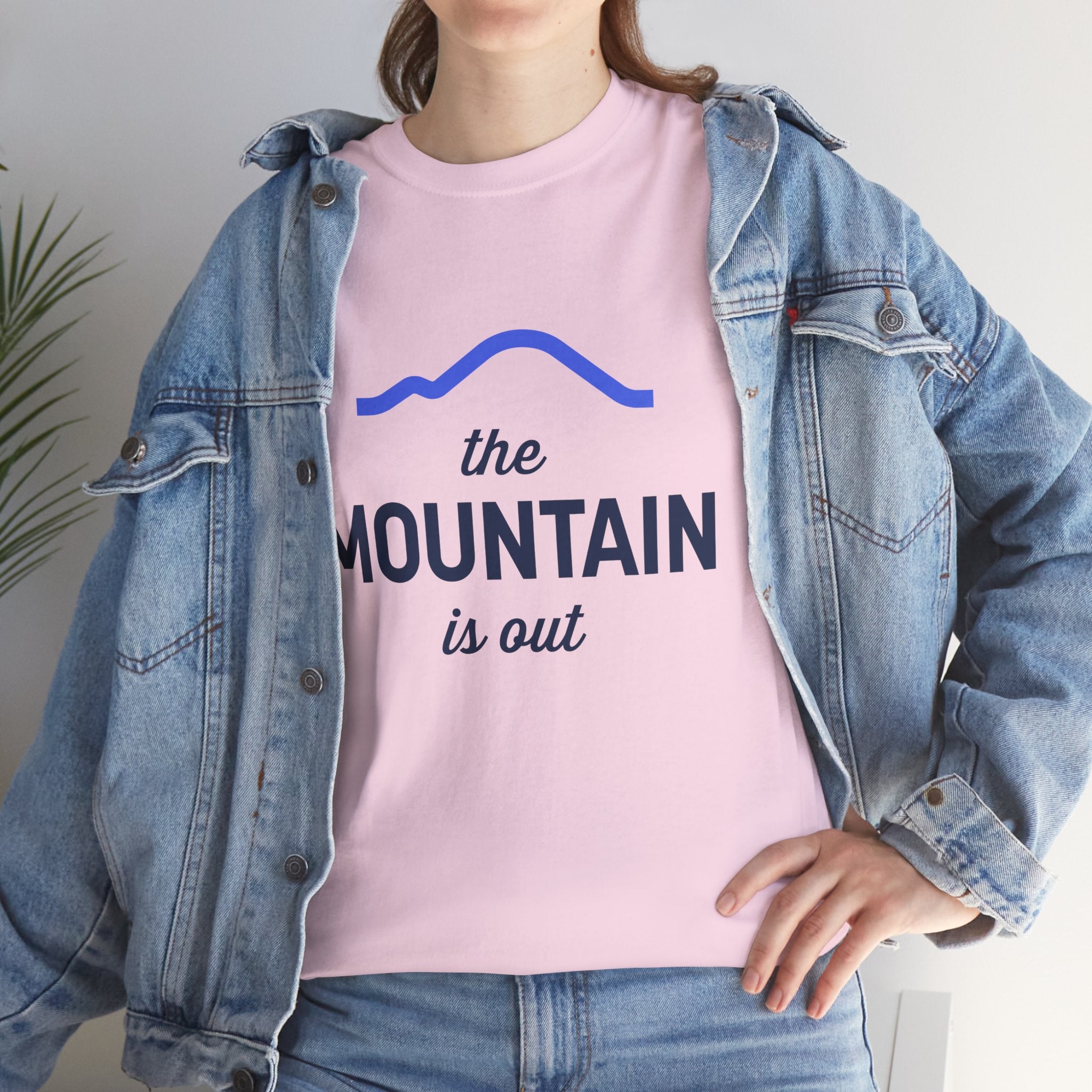 The Mountain Is Out Tee — Minimal Mountain Graphic T-Shirt for Outdoor Lovers