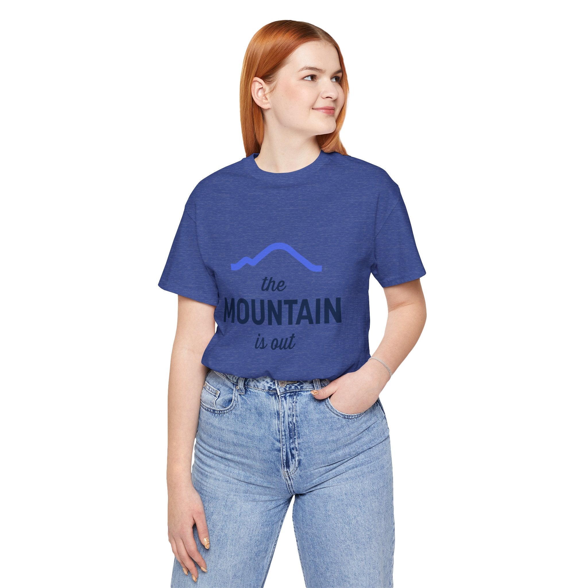 The Mountain Is Out T-Shirt — Minimal Mountain Graphic Tee